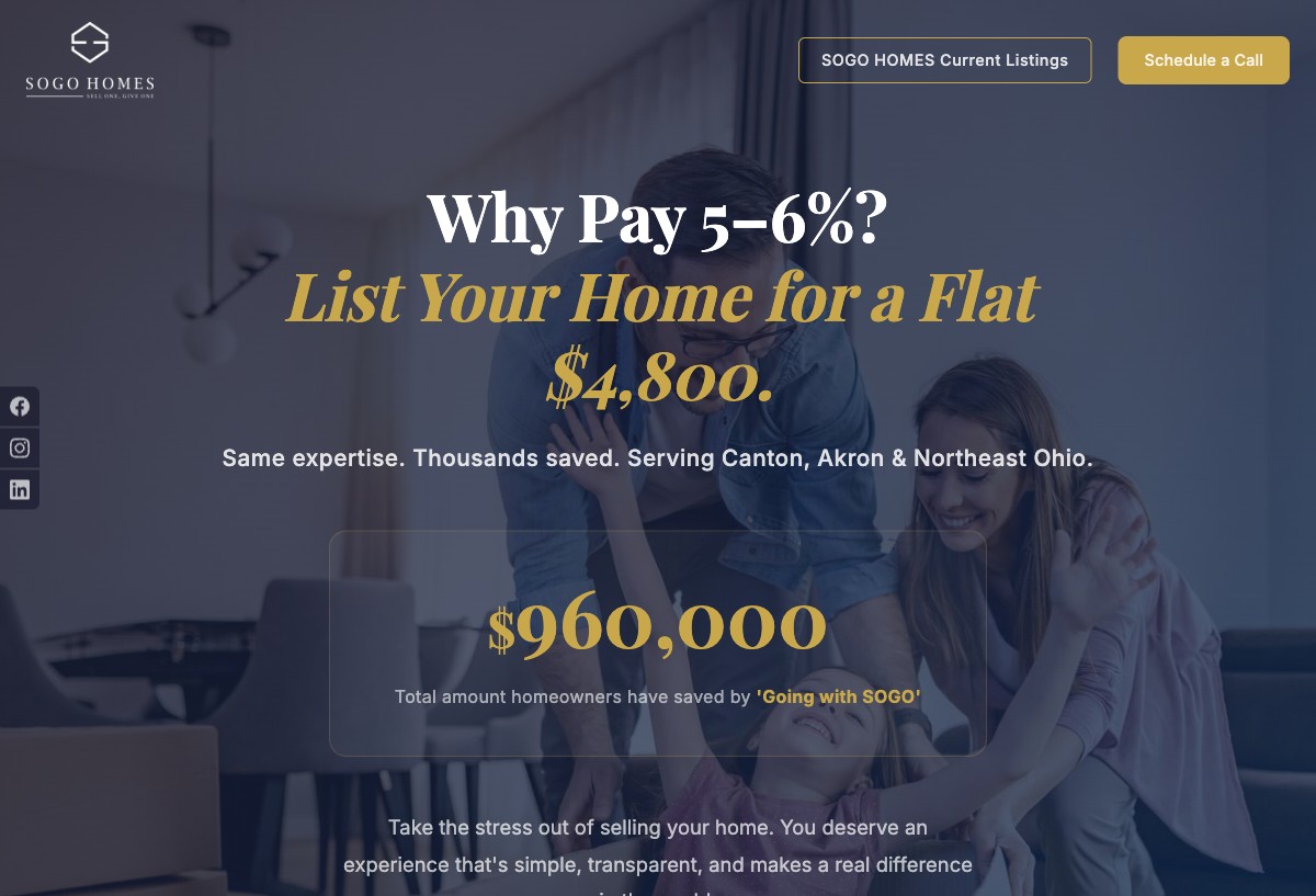SOGO Homes website