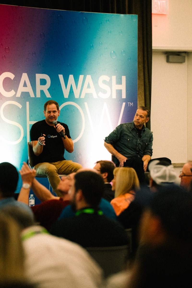 Josh Taylor speaking at the Car Wash Show